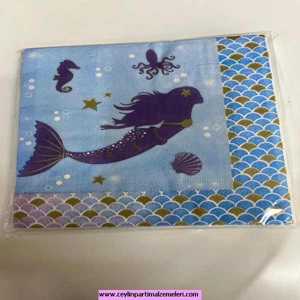 Deniz Kızı Temalı Peçete